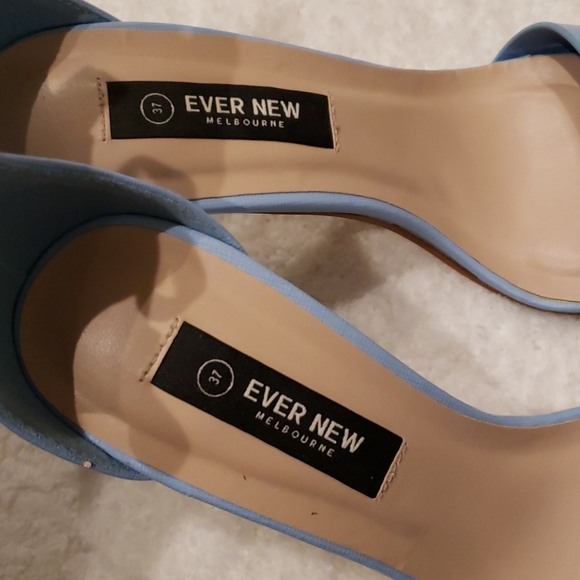 Ever New blue skinny strap heels - Picture 6 of 7